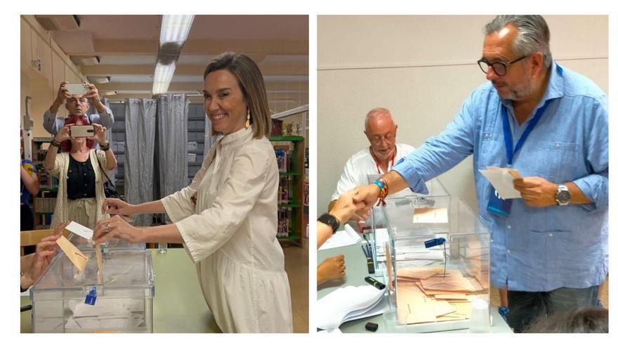 Gamarra y Martínez Portillo votando