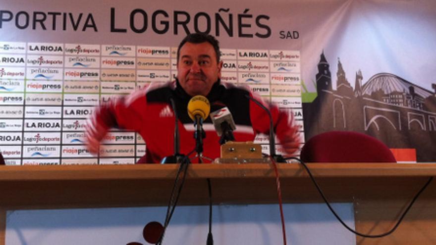 Carlos Pouso, entrenador de la UD Logroñés