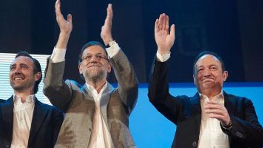 Pedro Sanz y Mariano Rajoy