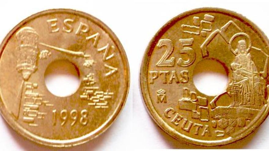monedas de 25 pesetas