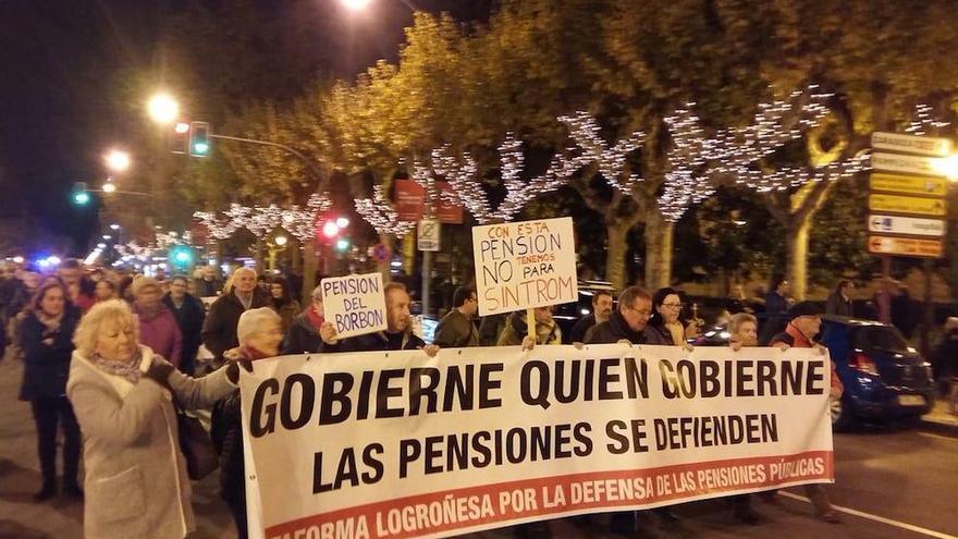 manifestación por las pensiones
