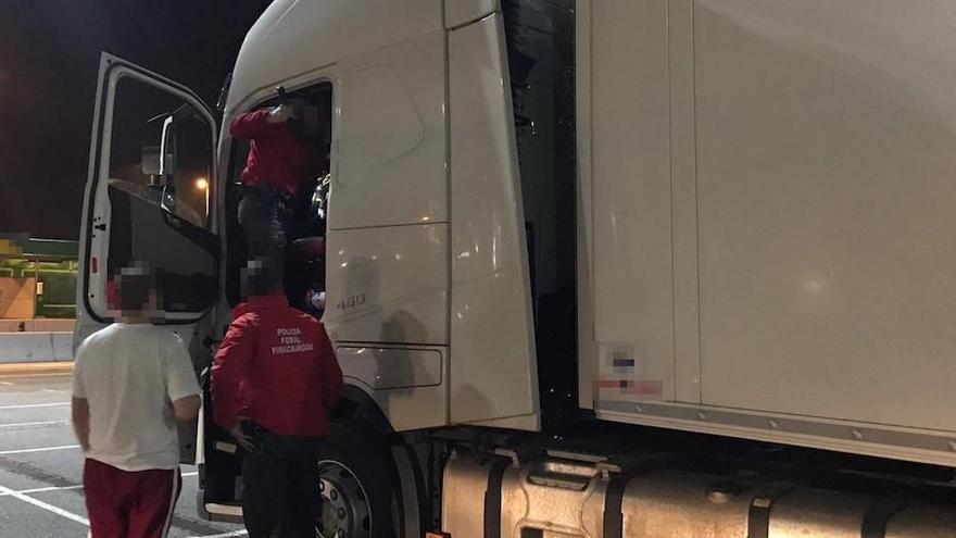 camionero detenido en Viana