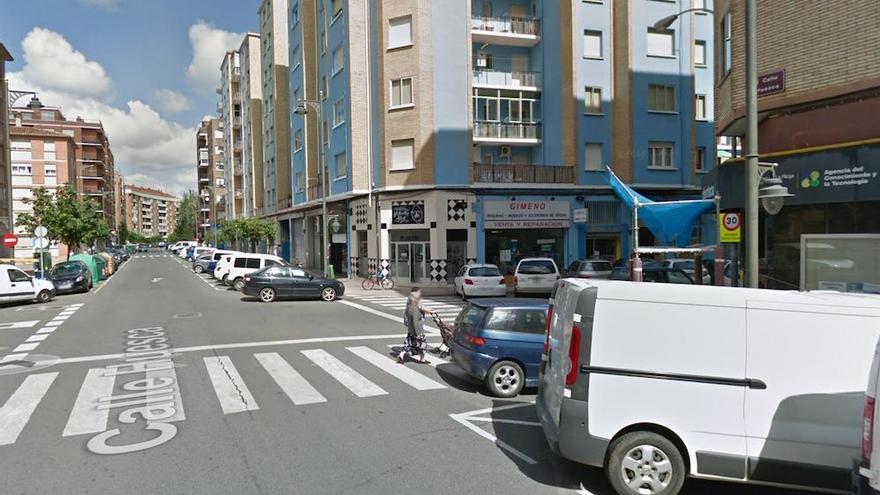 Calle Huesca con Vélez de Guevara, Logroño