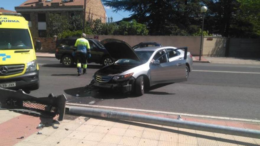 accidente, avenida Madrid