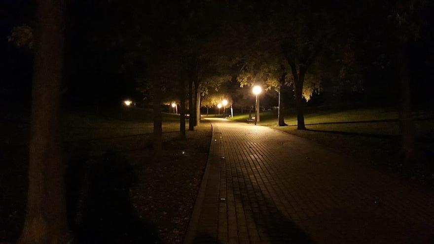 parque San Miguel sin luz