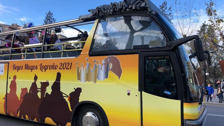 autobús reyes magos en Logroño