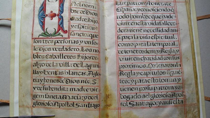 IER, documento histórico, manuscrito, restauración