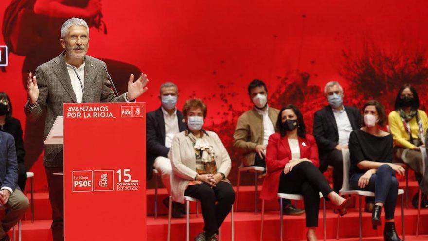 Grande-Marlaska en el Congreso del PSOE de La Rioja