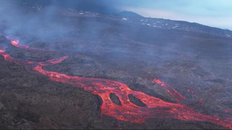 imágenes dron volcán La Palma