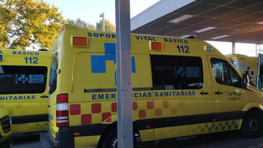 Herida una mujer de 64 años en la colisión de tres coches en Logroño