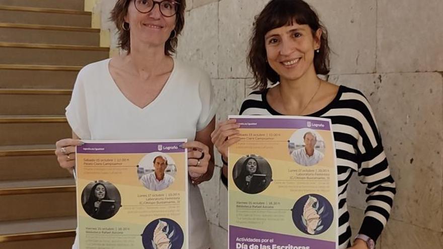 Eva Tobías y Carmen Urquía, concejalas del Ayuntamiento de Logroño