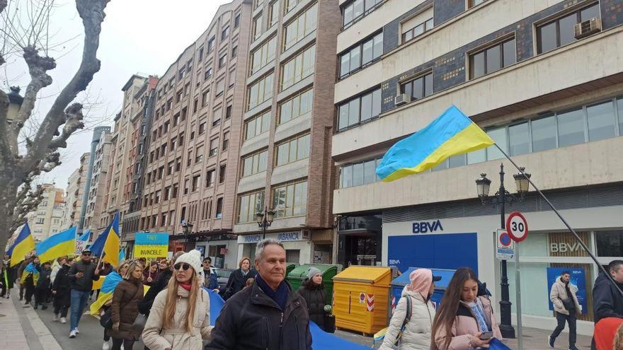 Manifestación por la guerra en Ucrania