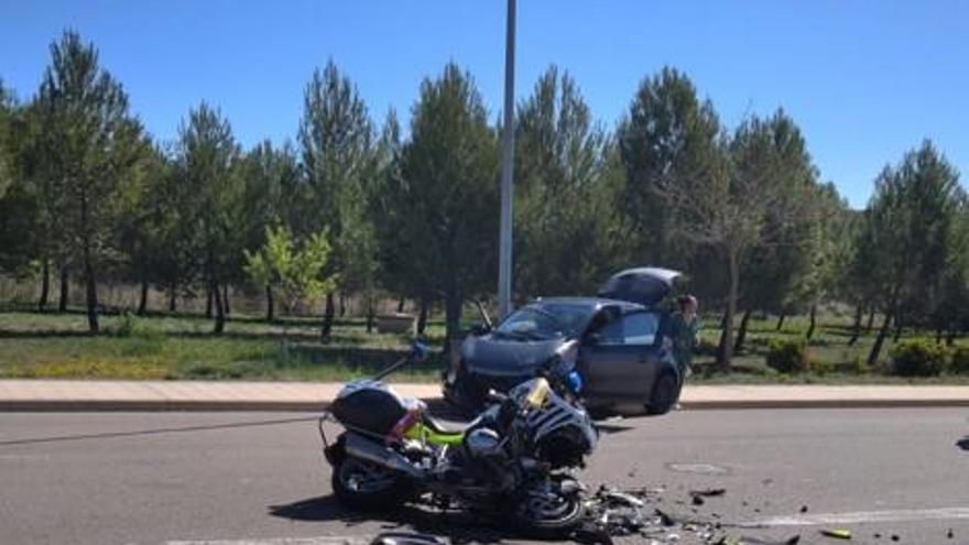 accidente de tráfico en Viana