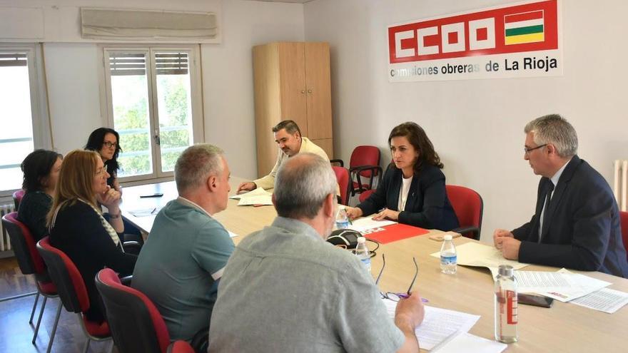 Reunión PSOE con CCOO